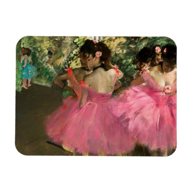 Imán Edgar Degas - Bailarinas de rosa (Horizontal)