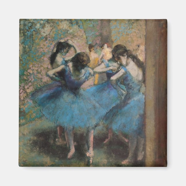 Imán Edgar Degas | Bailarinas en azul, 1890 (Frente)