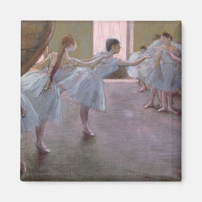Imán Edgar Degas | Bailarinas en ensayo, 1875-1877 (Frente)