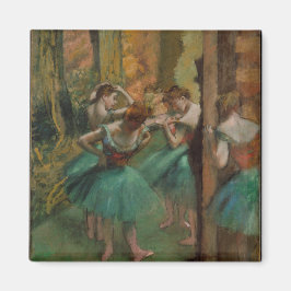 Imán Edgar Degas bailarinas rosa y verde