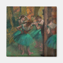 Imán Edgar Degas - Bailarinas, rosadas y verdes