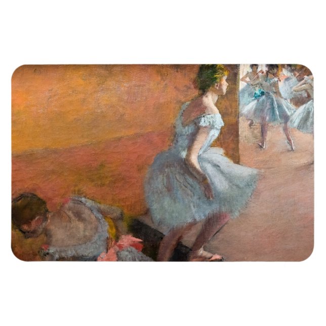 Imán Edgar Degas - Bailarinas trepando una escalera (Horizontal)