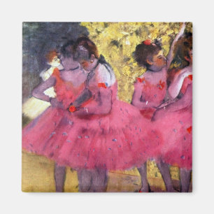 Imán Edgar Degas - Bailarines de rosa entre las escenas