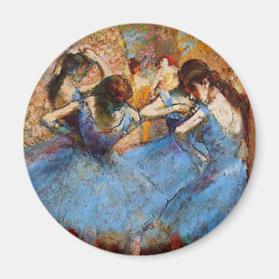 Imán Edgar Degas - bailarines en azul
