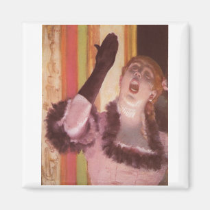 Imán Edgar Degas - Cantante con flor de mujer Glove 187