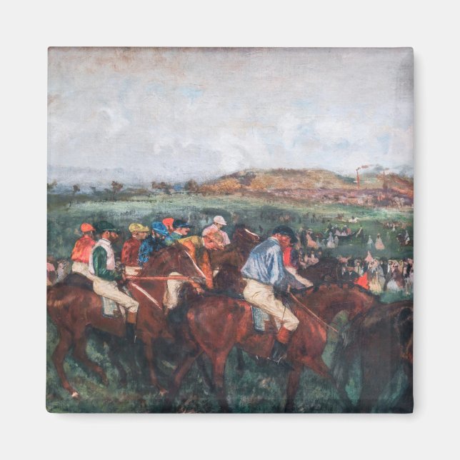 Imán Edgar Degas - Carrera de caballeros (Frente)