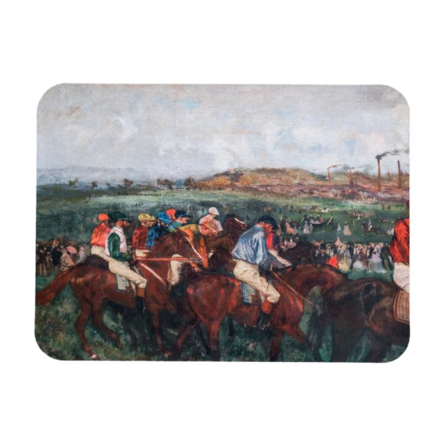 Imán Edgar Degas - Carrera de caballeros (Horizontal)