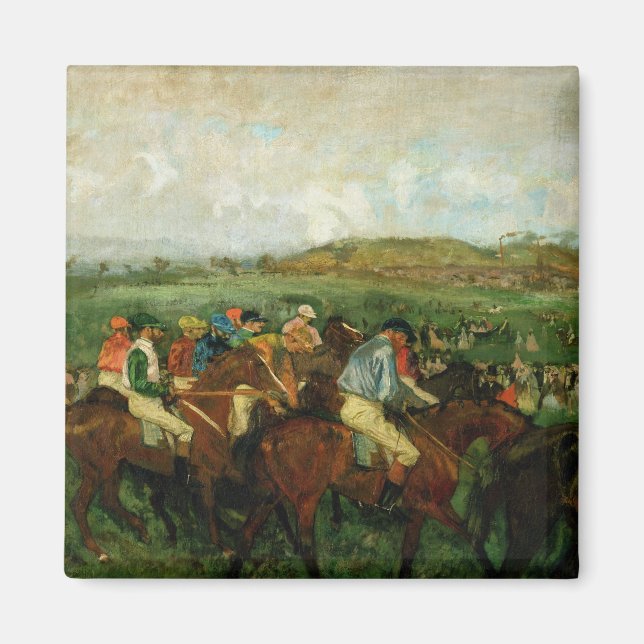 Imán Edgar Degas | Carrera de caballeros, antes de la s (Frente)