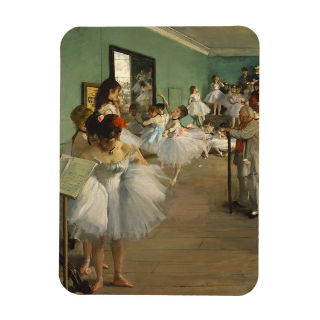 Imán Edgar Degas-Clase de baile 1874 (Vertical)