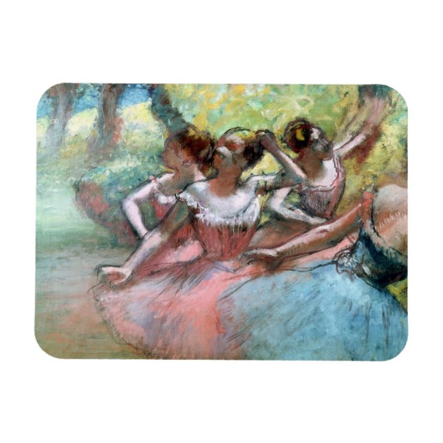 Imán Edgar Degas | Cuatro bailarinas en el escenario (Horizontal)