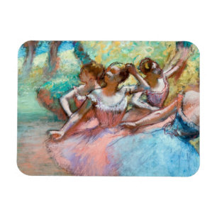 Imán Edgar Degas - Cuatro Ballerinas en escena