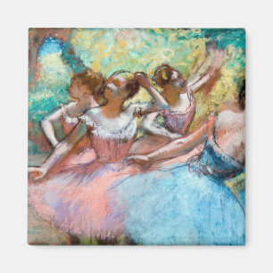 Imán Edgar Degas - Cuatro Ballerinas en escena
