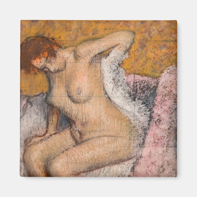 Imán Edgar Degas - Después del baño (Frente)