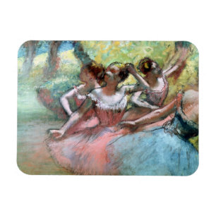 Imán Edgar Degas el   cuatro bailarinas en la etapa