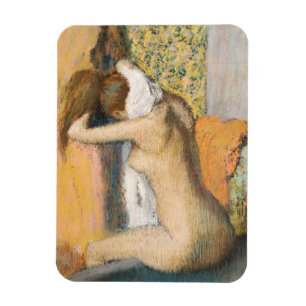 Imán Edgar Degas el   después del baño, cuello de