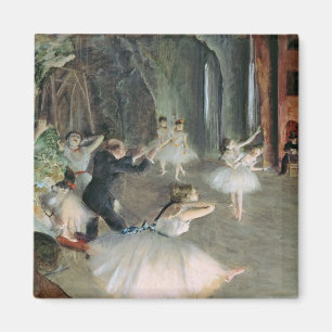 Imán Edgar Degas el el ensayo del ballet en etapa