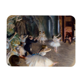 Imán Edgar Degas - El ensayo del ballet en escena