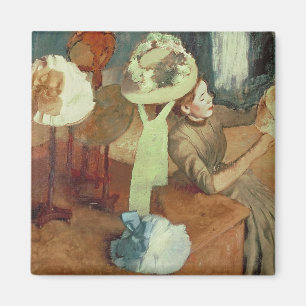 Imán Edgar Degas el la tienda de la sombrerería,