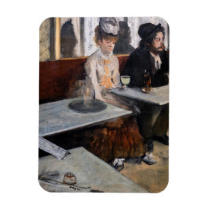 Imán Edgar Degas - En un café / El ajenjo