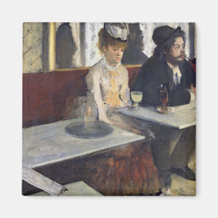 Imán Edgar Degas   En un café o en el Absinthe