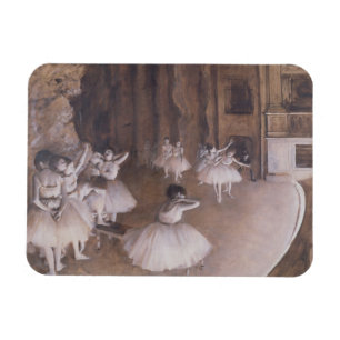 Imán Edgar Degas Ensayo de ballet sobre el escenario,