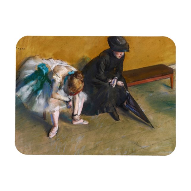 Imán Edgar Degas - Esperando (Horizontal)
