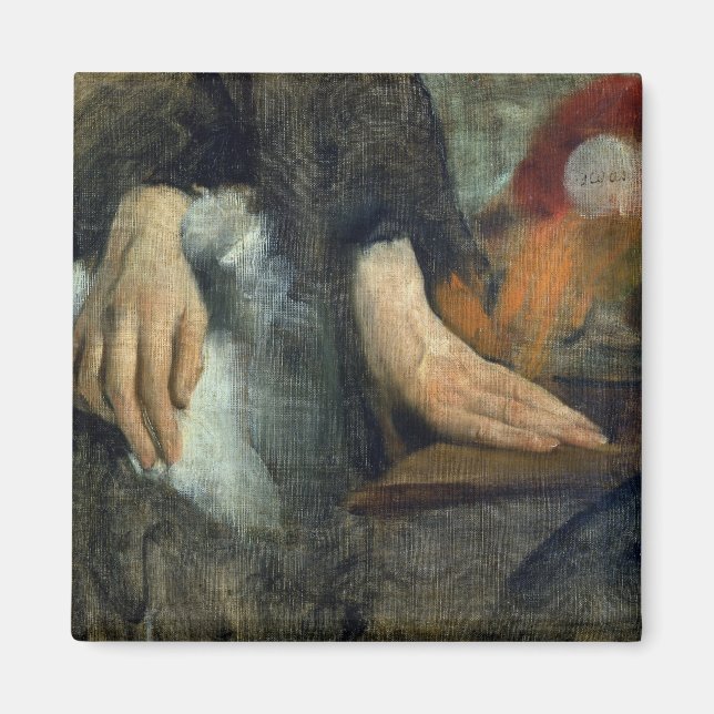 Imán Edgar Degas | Estudio de las manos, 1859-60 (Frente)