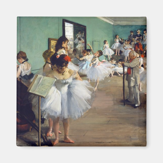 Imán Edgar Degas - La clase de danza (Frente)