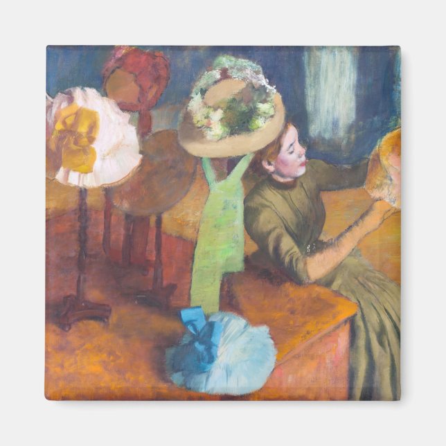 Imán Edgar Degas - La Tienda de Millinery (Frente)