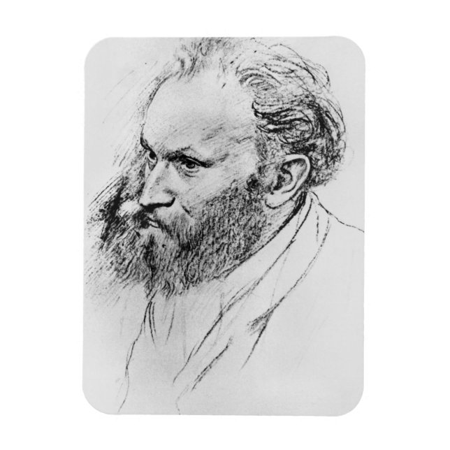 Imán Edgar Degas | Retrato de Edouard Manet (Vertical)