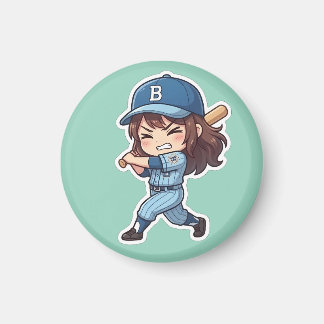 Imán Edición de béisbol Chibi - Bateador pesado