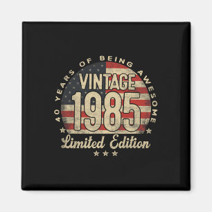 Imán Edición Limitada de 1985 Regalos Vintage de 40 año