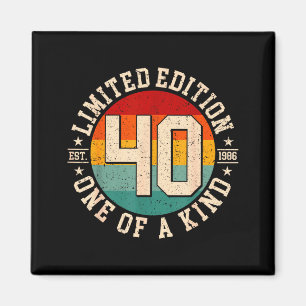 Imán Edición limitada de 40 años de antigüedad vintage 