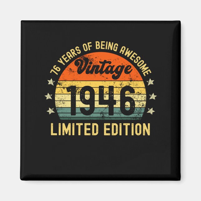 Imán Edición limitada de 76 años 1946 76 años (Frente)