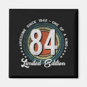 Imán Edición limitada de 84 años de antigüedad 1942 cum