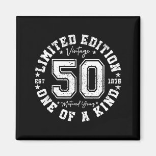 Imán Edición Limitada de Cumpleaños 50 Vintage 1976 de