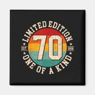 Imán Edición limitada de cumpleaños 70 años vintage 195