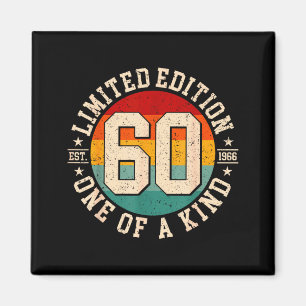 Imán Edición limitada de cumpleaños número 60 vintage d