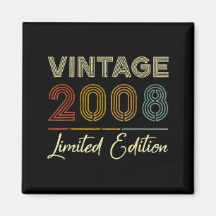 Imán Edición Limitada Vintage 2008 de 18 años Cumpleaño