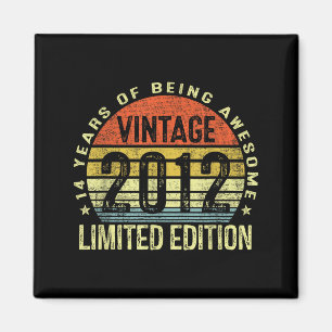 Imán Edición Limitada Vintage 2012 de 14 Años 14º Cumpl