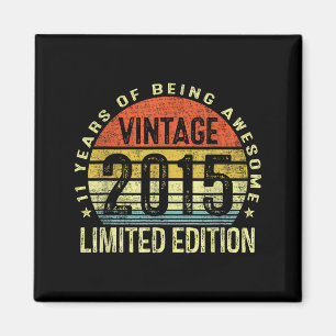 Imán Edición Limitada Vintage 2015 de 11 Años 11º Cumpl