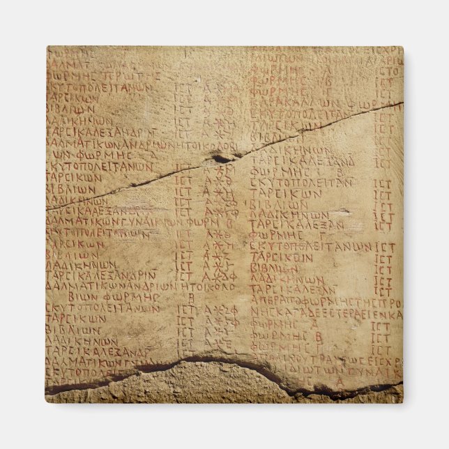 Imán Edicto del emperador Diocleciano (Frente)