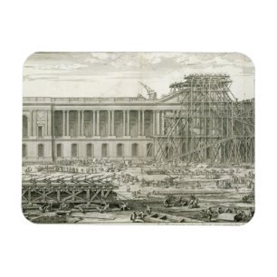 Imán Edificio de la entrada principal del Louvre, Parí