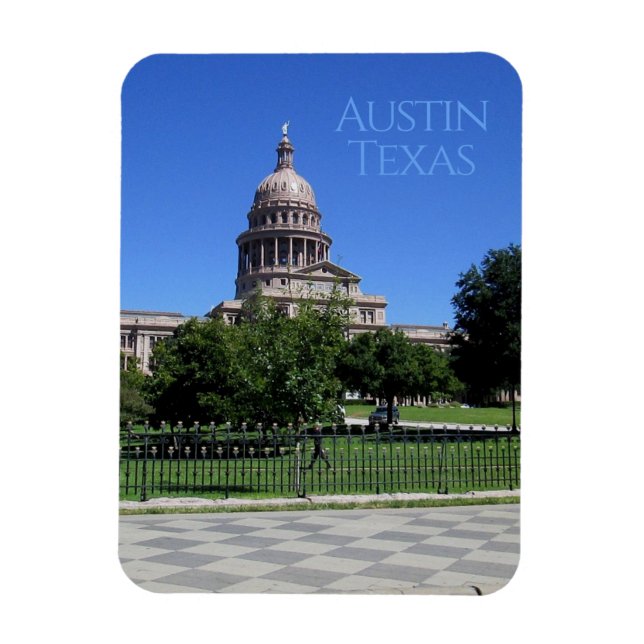 Imán Edificio del Capitolio del Estado de Austin Texas (Vertical)