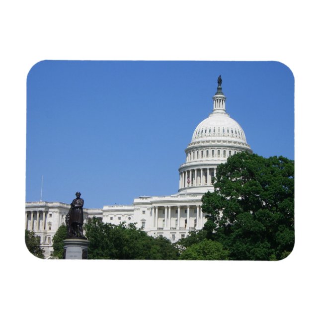 Imán Edificio del Capitolio en Washington DC (Horizontal)