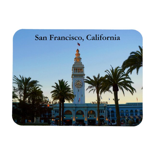 Imán Edificio del ferry de San Francisco #11 Magnet (Horizontal)