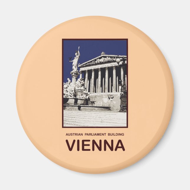 Imán Edificio del Parlamento austriaco Viena (Frente)