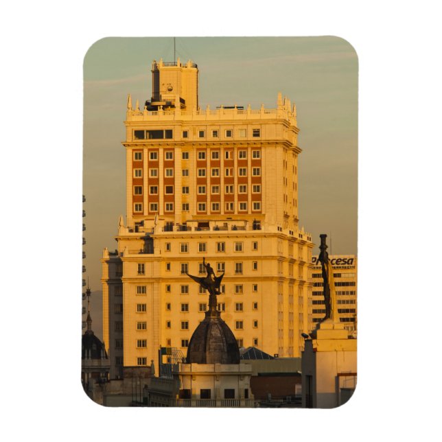 Imán Edificios a lo largo de Gran Vía y Edificio España (Vertical)