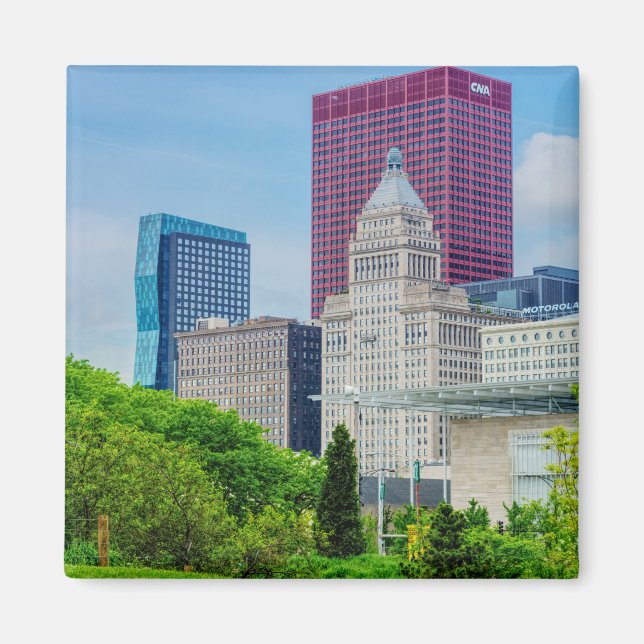 Imán Edificios De Chicago (Frente)