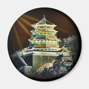 Imán Edificios de pagoda chinos